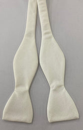 Marcella White Pique Bow Tie #MPBT-1